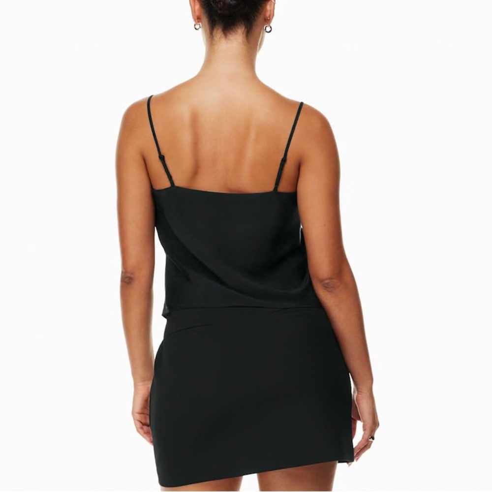 Babaton Black Satin Cowl Neck Blouse - Picture 5 of 5